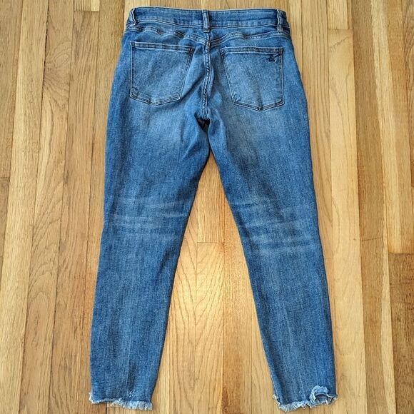 DL1961 Florence Instasculpt Cropped Cavalier Medium Wash jeans denim jeggings - Picture 3 of 7